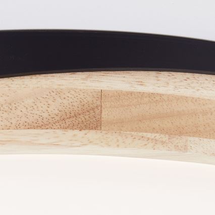 Brilliant - LED Stmievateľné stropné svietidlo BAARLO LED/24W/230V pr. 35 cm čierna/gumovník