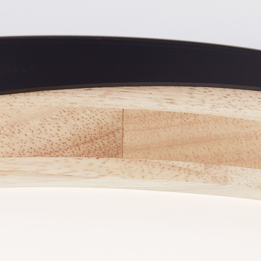 Brilliant - LED Stmievateľné stropné svietidlo BAARLO LED/24W/230V pr. 35 cm čierna/gumovník