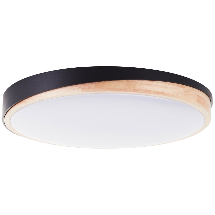 Brilliant - LED Stmievateľné stropné svietidlo BAARLO LED/36W/230V 3000-6500K pr. 50 cm čierna/gumovník + diaľkové ovládanie
