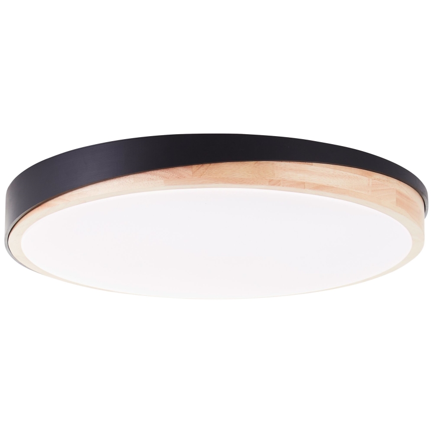 Brilliant - LED Stmievateľné stropné svietidlo BAARLO LED/36W/230V 3000-6500K pr. 50 cm čierna/gumovník + diaľkové ovládanie