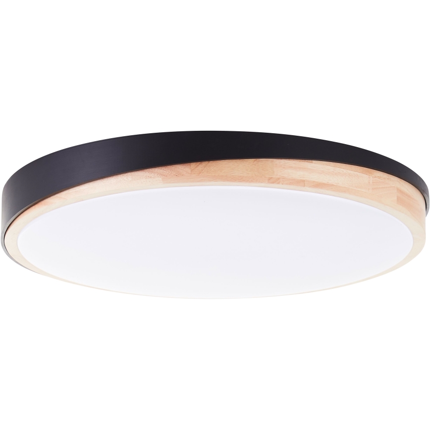 Brilliant - LED Stmievateľné stropné svietidlo BAARLO LED/36W/230V 3000-6500K pr. 50 cm čierna/gumovník + diaľkové ovládanie