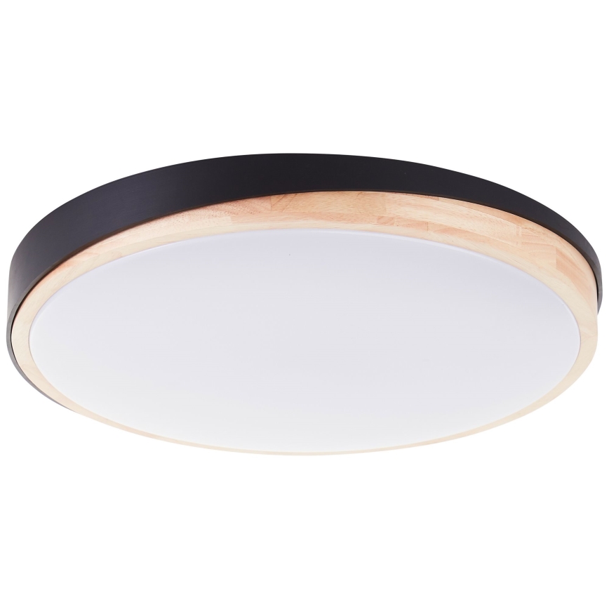 Brilliant - LED Stmievateľné stropné svietidlo BAARLO LED/36W/230V 3000-6500K pr. 50 cm čierna/gumovník + diaľkové ovládanie