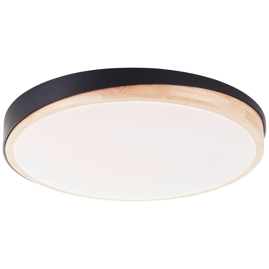 Brilliant - LED Stmievateľné stropné svietidlo BAARLO LED/36W/230V 3000-6500K pr. 50 cm čierna/gumovník + diaľkové ovládanie
