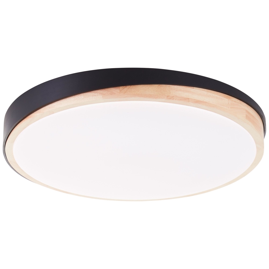 Brilliant - LED Stmievateľné stropné svietidlo BAARLO LED/36W/230V 3000-6500K pr. 50 cm čierna/gumovník + diaľkové ovládanie