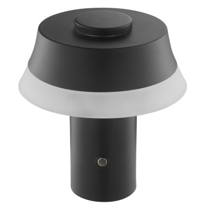 Brilliant - LED Stmievateľná nabíjacia dotyková stolová lampa KINICH LED/2,5W/5V 2700K 2600 mAh čierna