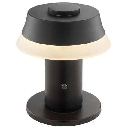Brilliant - LED Stmievateľná nabíjacia dotyková stolová lampa KINICH LED/2,5W/5V 2700K 2600 mAh čierna