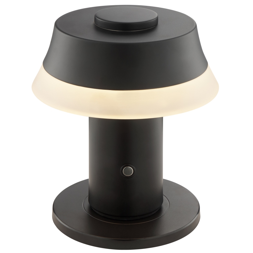 Brilliant - LED Stmievateľná nabíjacia dotyková stolová lampa KINICH LED/2,5W/5V 2700K 2600 mAh čierna