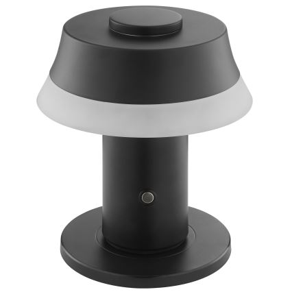 Brilliant - LED Stmievateľná nabíjacia dotyková stolová lampa KINICH LED/2,5W/5V 2700K 2600 mAh čierna