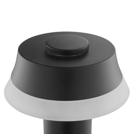 Brilliant - LED Stmievateľná nabíjacia dotyková stolová lampa KINICH LED/2,5W/5V 2700K 2600 mAh čierna