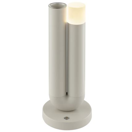 Brilliant - stmievateľná nabíjacia dotyková vonkajšia LED stolová lampa SAYU LED/2,5W/5V 2700K 2600 mAh IP44 sivá