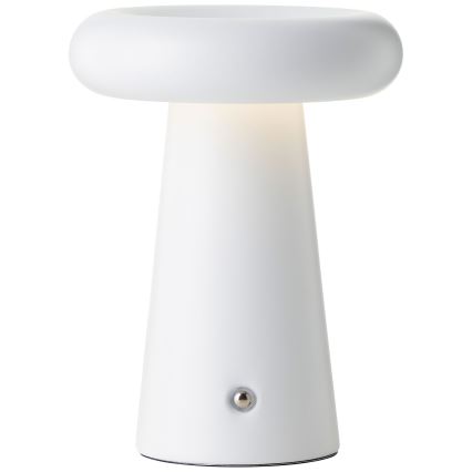 Brilliant - LED stmievateľná dotyková vonkajšia stolová lampa MUFFIN LED/3W/5V USB 2600 mAh IP44 biela