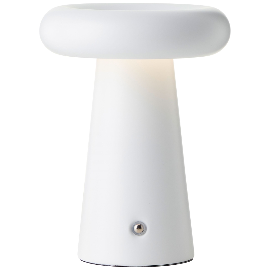 Brilliant - LED Stmievateľná dotyková vonkajšia stolná lampa MUFFIN LED/3W/5V USB 2600 mAh IP44 biela