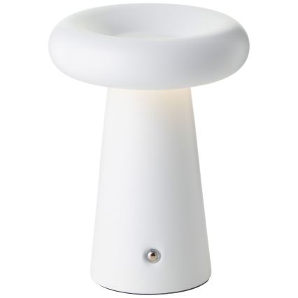 Brilliant - LED Stmievateľná dotyková vonkajšia stolná lampa MUFFIN LED/3W/5V USB 2600 mAh IP44 biela