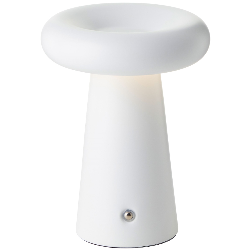 Brilliant - LED Stmievateľná dotyková vonkajšia stolná lampa MUFFIN LED/3W/5V USB 2600 mAh IP44 biela