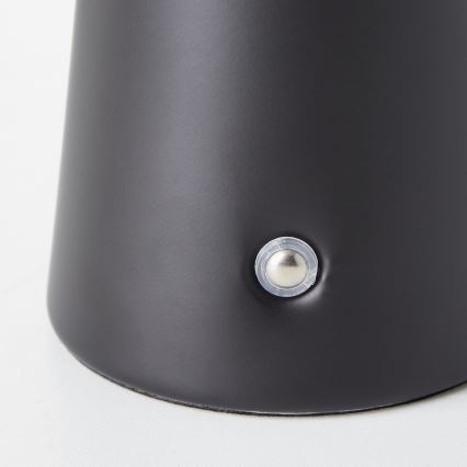 Brilliant - LED Stmievateľná dotyková vonkajšia stolná lampa MUFFIN LED/3W/5V USB 2600 mAh IP44 čierna