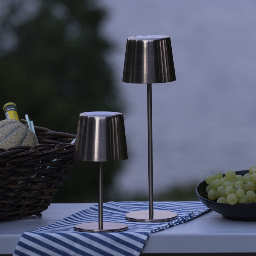 Brilliant - LED Stmievateľná dotyková vonkajšia lampa XAANA LED/4W/5V 3000/4000/6500K 2600 mAh IP44 meď