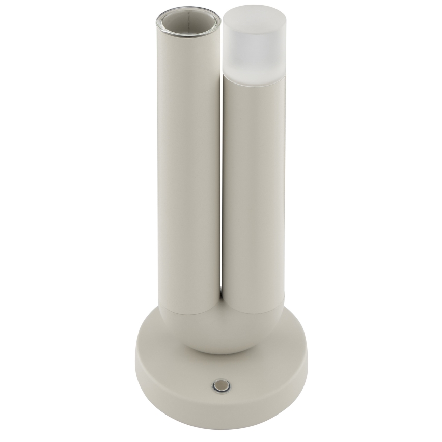 Brilliant - LED stmievateľná dobíjateľná dotyková vonkajšia stolová lampa SAYU LED/2,5W/5V 2700K 2600 mAh IP44 sivá