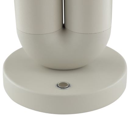 Brilliant - LED stmievateľná dobíjateľná dotyková vonkajšia stolová lampa SAYU LED/2,5W/5V 2700K 2600 mAh IP44 sivá