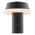 Brilliant - LED Stmievateľná nabíjacia dotyková stolová lampa KINICH LED/2,5W/5V 2700K 2600 mAh čierna