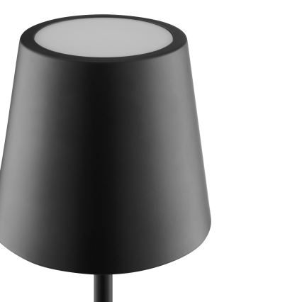 Brilliant - LED Stmievateľná nabíjateľná dotyková vonkajšia stolová lampa ELORA LED/2,5W/5V 2700K 2600 mAh IP44 čierna