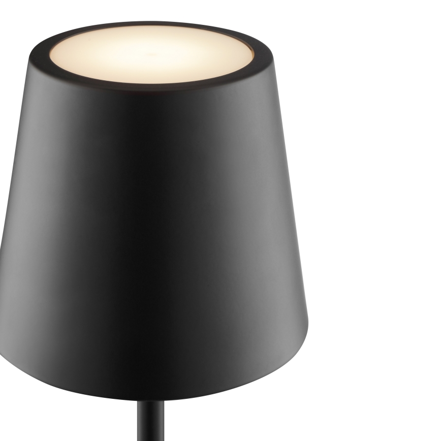 Brilliant - LED Stmievateľná nabíjateľná dotyková vonkajšia stolová lampa ELORA LED/2,5W/5V 2700K 2600 mAh IP44 čierna
