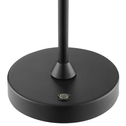 Brilliant - LED Stmievateľná nabíjateľná dotyková vonkajšia stolová lampa ELORA LED/2,5W/5V 2700K 2600 mAh IP44 čierna