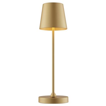 Brilliant - LED stmievateľná nabíjateľná dotyková vonkajšia stolová lampa ELORA LED/2,5W/5V 2700K 2600 mAh IP44 zlatá