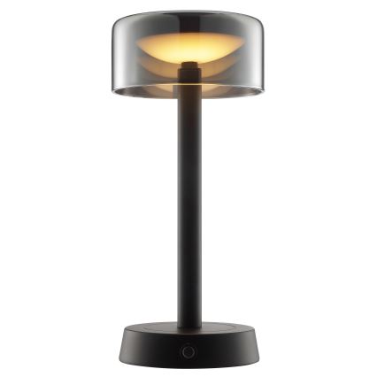 Brilliant - LED stmievateľná nabíjateľná dotyková vonkajšia stolná lampa RAZOR LED/2,5W/5V 2700K 2600 mAh IP44 čierna