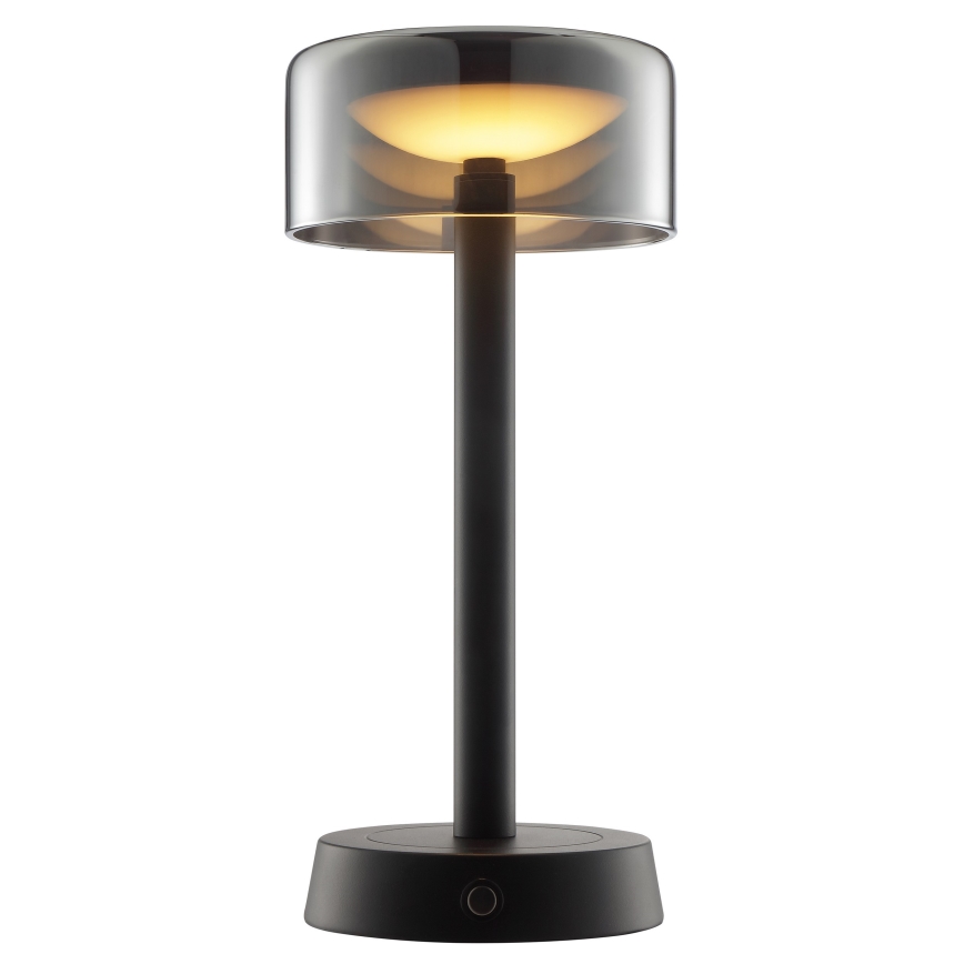 Brilliant - LED stmievateľná nabíjateľná dotyková vonkajšia stolná lampa RAZOR LED/2,5W/5V 2700K 2600 mAh IP44 čierna