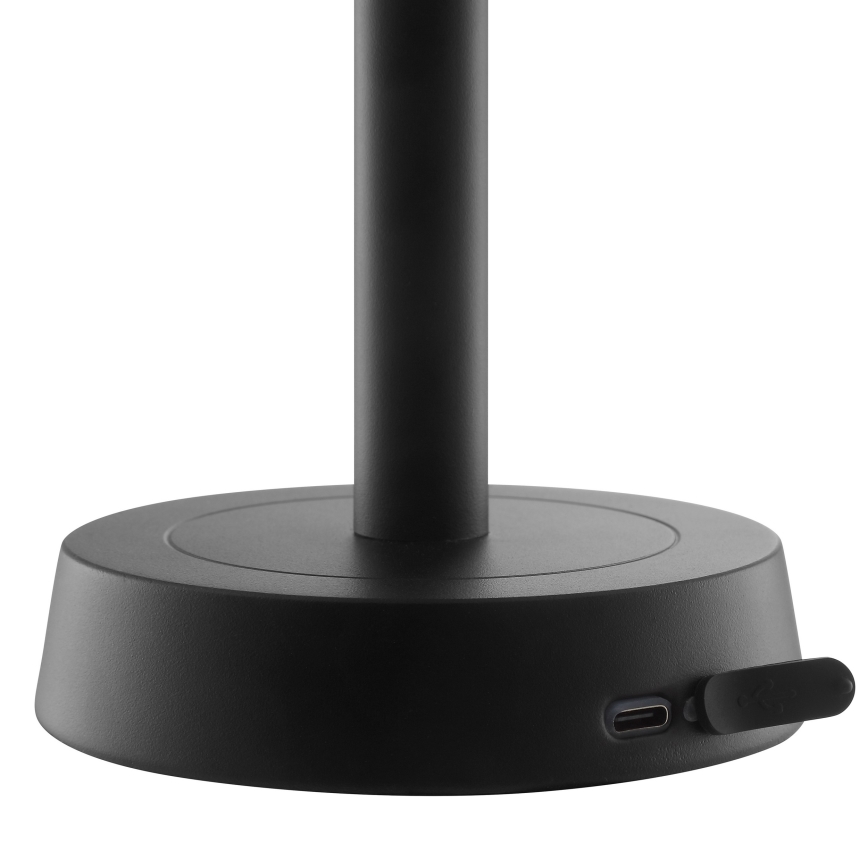 Brilliant - LED stmievateľná nabíjateľná dotyková vonkajšia stolná lampa RAZOR LED/2,5W/5V 2700K 2600 mAh IP44 čierna