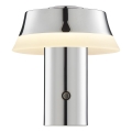 Brilliant - LED stmievateľná nabíjateľná dotyková stolová lampa KINICH LED/2,5W/5V 2700K 2600 mAh lesklý chróm