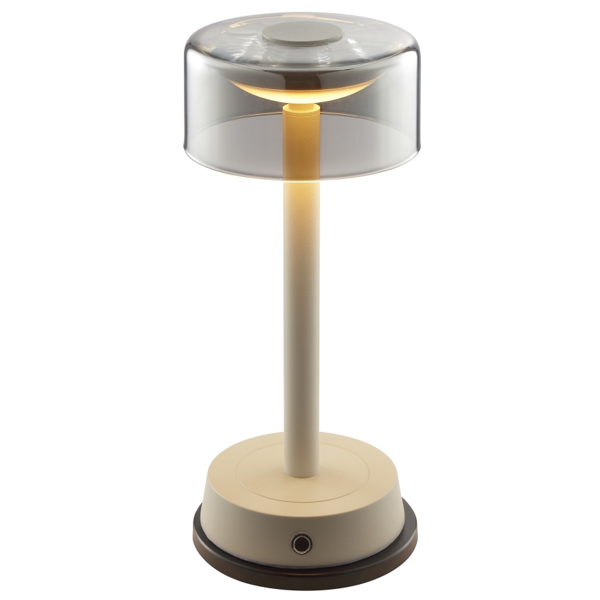 Brilliant - LED stmievateľná nabíjacia dotyková vonkajšia stolová lampa RAZOR LED/2,5W/5V 2700K 2600 mAh IP44 šedá