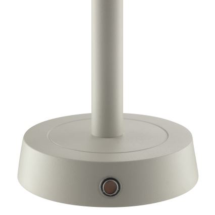 Brilliant - LED stmievateľná nabíjacia dotyková vonkajšia stolová lampa RAZOR LED/2,5W/5V 2700K 2600 mAh IP44 šedá