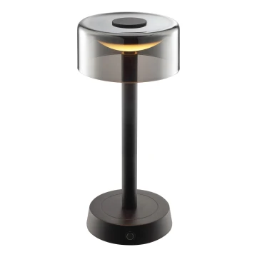 Brilliant - LED stmievateľná nabíjateľná dotyková vonkajšia stolná lampa RAZOR LED/2,5W/5V 2700K 2600 mAh IP44 čierna
