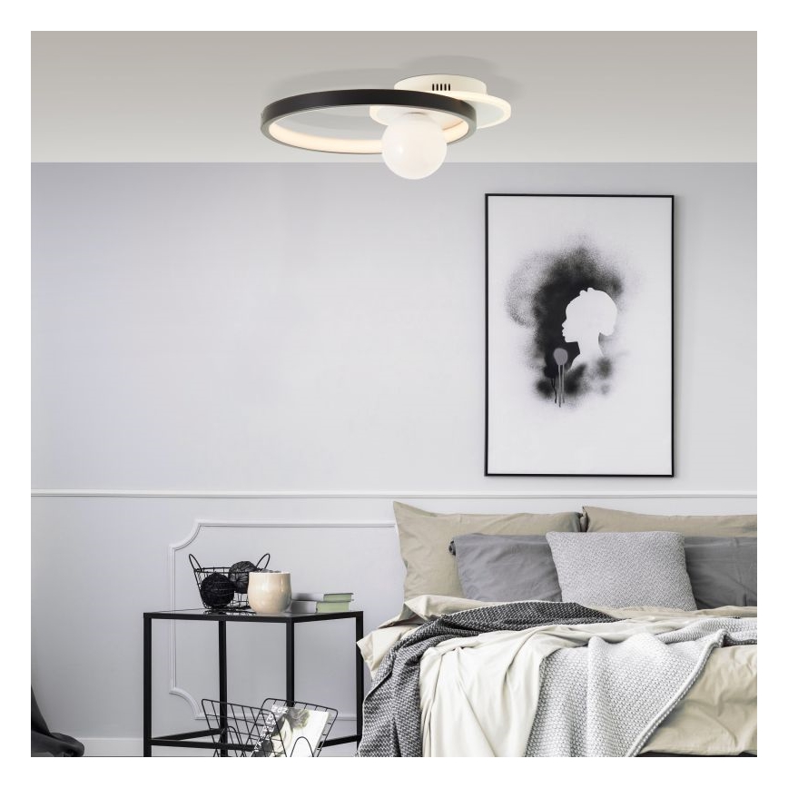 Brilliant - LED Stmievateľné stropné svietidlo ATLANTA LED/24W/230V čierna/biela