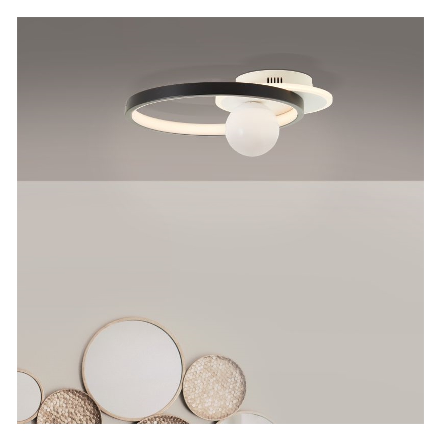 Brilliant - LED Stmievateľné stropné svietidlo ATLANTA LED/24W/230V čierna/biela