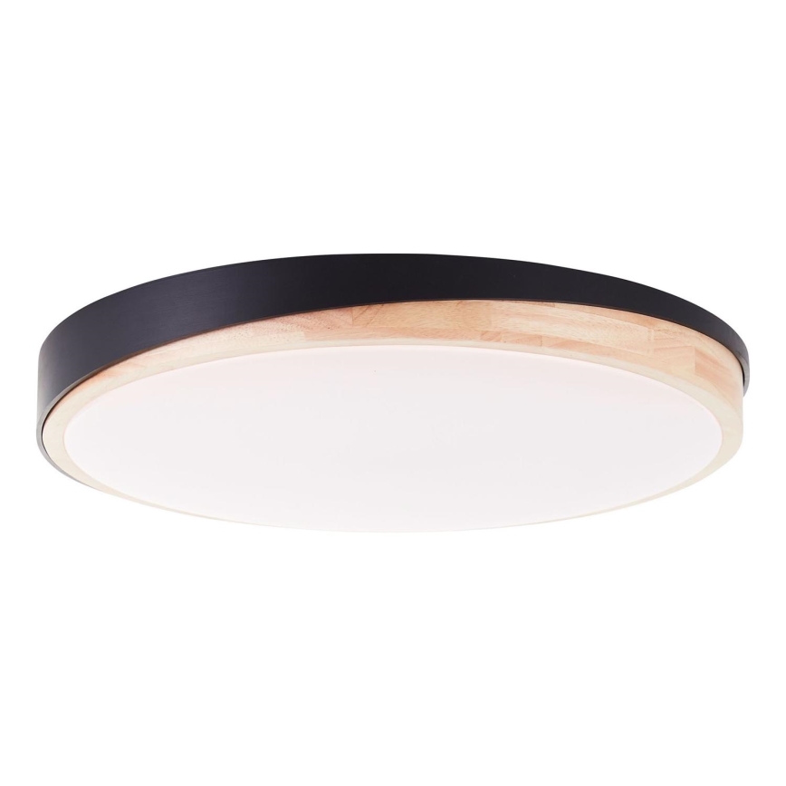 Brilliant - LED Stmievateľné stropné svietidlo BAARLO LED/36W/230V 3000-6500K pr. 50 cm čierna/gumovník + diaľkové ovládanie