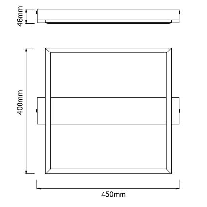 Brilliant - LED Stmievateľné stropné svietidlo LONEOS LED/24W/230V 3000K 45x40 cm - FSC certifikované