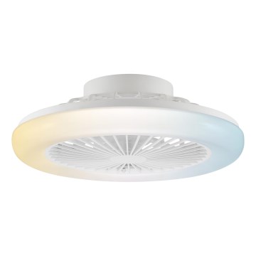 Brilliant - LED stmievateľné stropné svietidlo s ventilátorom MONTERO LED/20W/230V 2700-6500K pr. 42 cm biela + diaľkové ovládanie