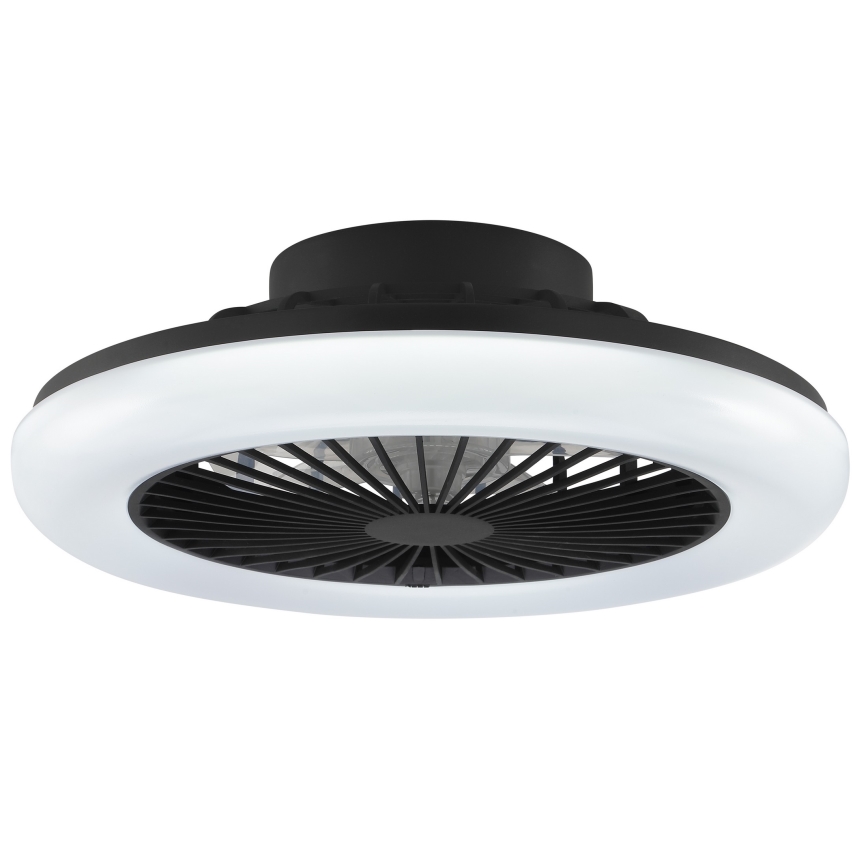 Brilliant - LED stmievateľné stropné svietidlo s ventilátorom MONTERO LED/20W/230V 2700-6500K priemer 42 cm čierne + diaľkové ovládanie