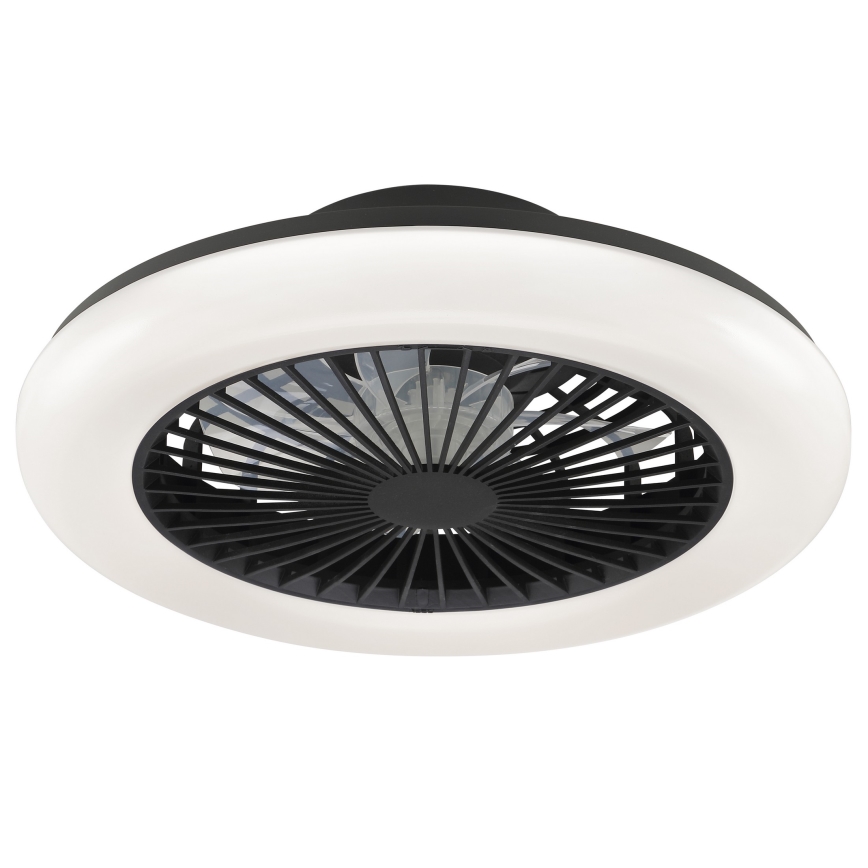 Brilliant - LED stmievateľné stropné svietidlo s ventilátorom MONTERO LED/20W/230V 2700-6500K priemer 42 cm čierne + diaľkové ovládanie
