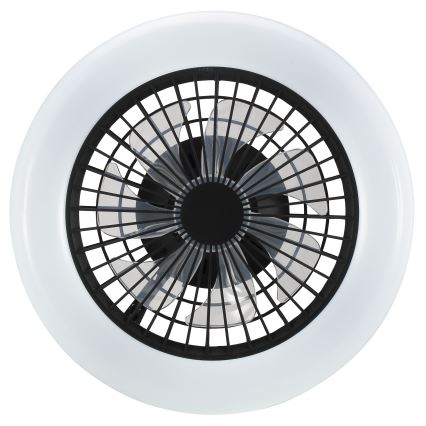 Brilliant - LED stmievateľné stropné svietidlo s ventilátorom MONTERO LED/20W/230V 2700-6500K priemer 42 cm čierne + diaľkové ovládanie