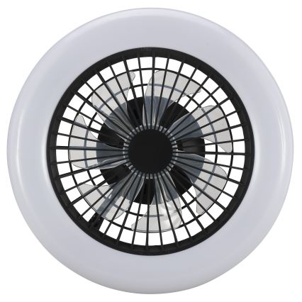 Brilliant - LED stmievateľné stropné svietidlo s ventilátorom MONTERO LED/20W/230V 2700-6500K priemer 42 cm čierne + diaľkové ovládanie
