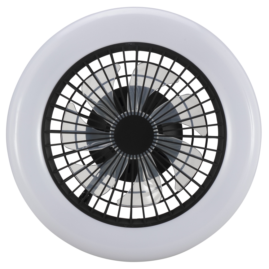 Brilliant - LED stmievateľné stropné svietidlo s ventilátorom MONTERO LED/20W/230V 2700-6500K priemer 42 cm čierne + diaľkové ovládanie