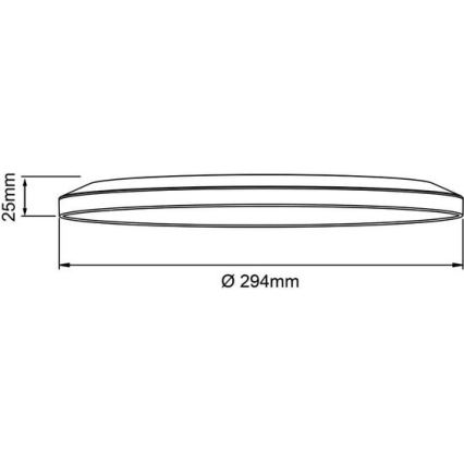Brilliant - LED stmievateľné stropné svietidlo SORELL, 18 W, 230 V, 3000–6500 K, priemer 29 cm, biele + diaľkové ovládanie