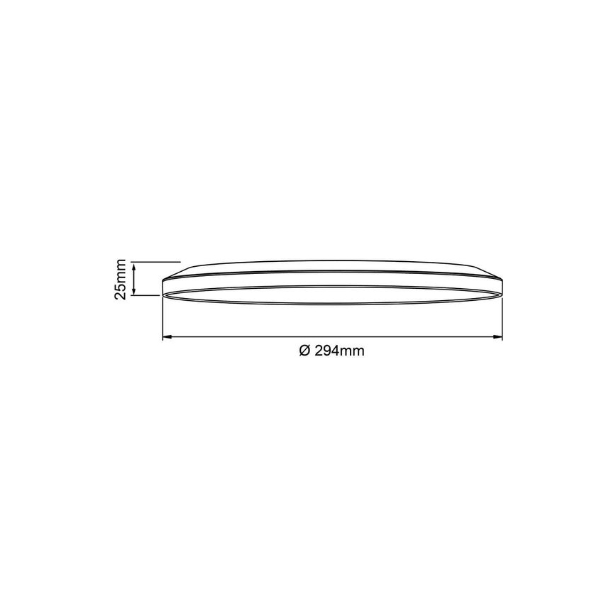 Brilliant - LED stmievateľné stropné svietidlo SORELL, 18 W, 230 V, 3000–6500 K, priemer 29 cm, biele + diaľkové ovládanie