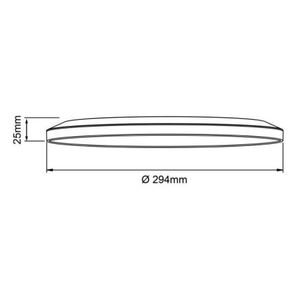 Brilliant - LED stmievateľné stropné svietidlo SORELL LED/18W/230V 3000-6500K pr. 29 cm čierne + diaľkové ovládanie