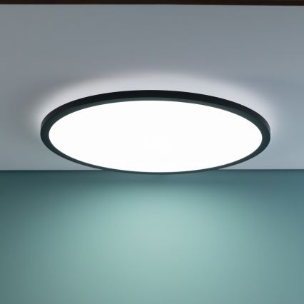 Brilliant - LED stmievateľné stropné svietidlo TUCO LED/33W/230V 3000-6500K pr. 50 cm čierne + diaľkové ovládanie