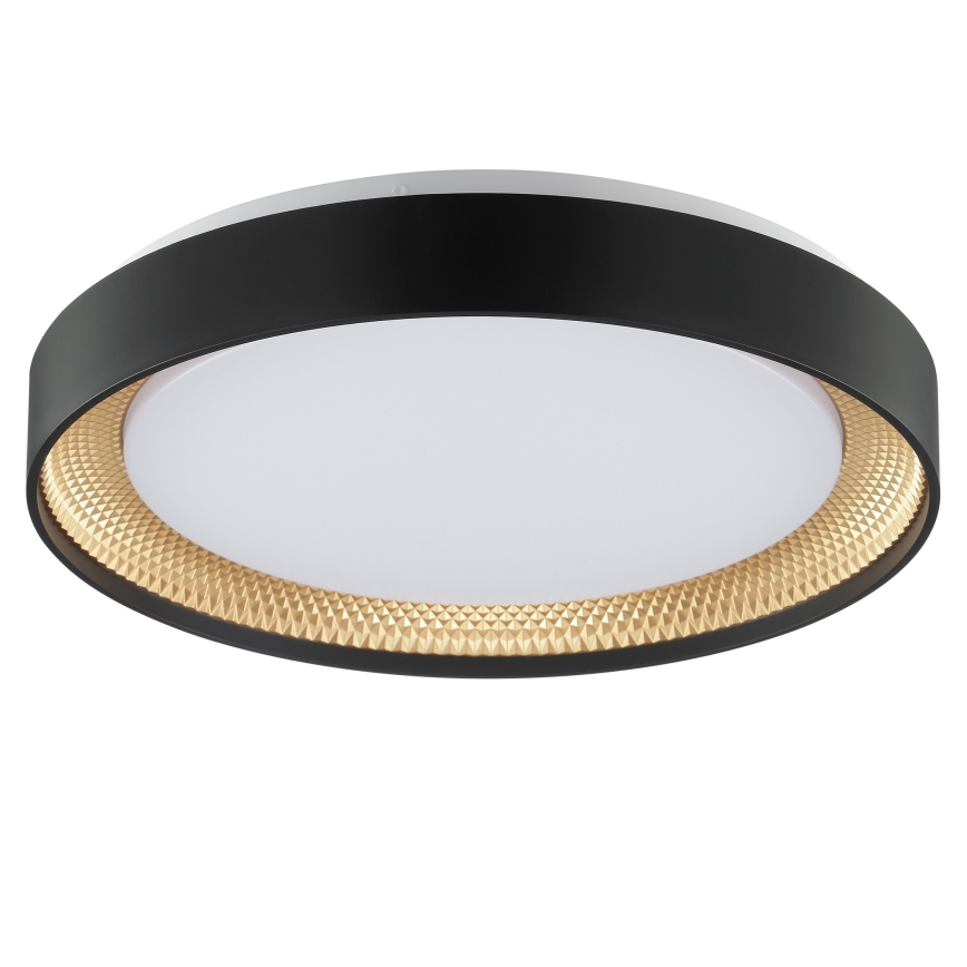Brilliant - Stmievané stropné LED svietidlo WALDO LED/24W/230V 3000–6500K priemer 38,5 cm čierne/zlaté + diaľkové ovládanie