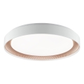 Brilliant - LED stmievateľné stropné svietidlo WALDO LED/36W/230V 3000-6500K pr. 48,5 cm biela/ružové zlato + diaľkové ovládanie